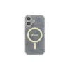 Guess GUHMP16SH4STB funda rígida para iPhone 16 6.1 IML 4G MagSafe azul