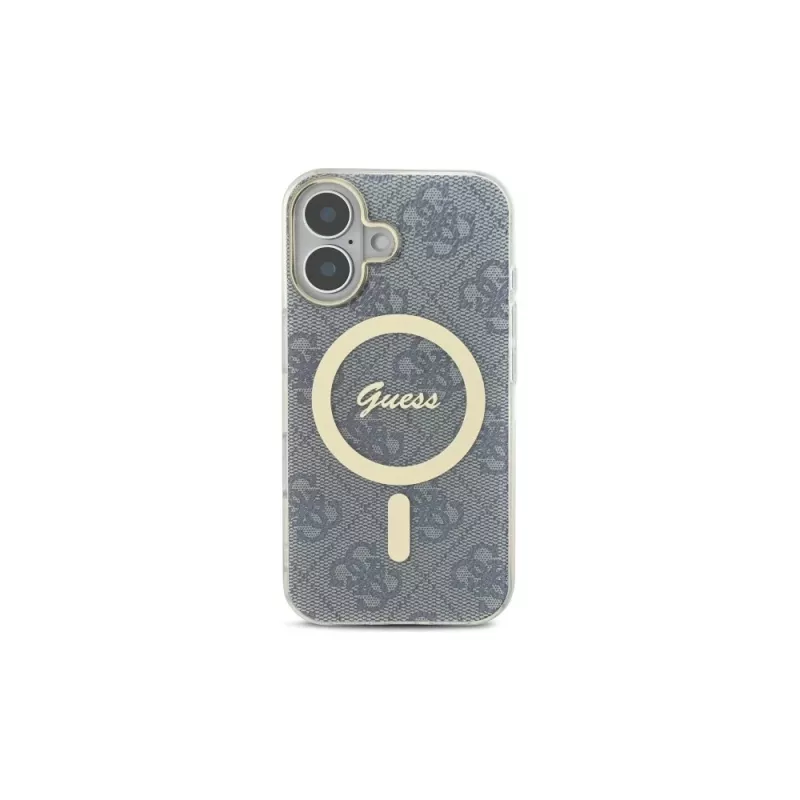 Guess GUHMP16SH4STB funda rígida para iPhone 16 6.1 IML 4G MagSafe azul