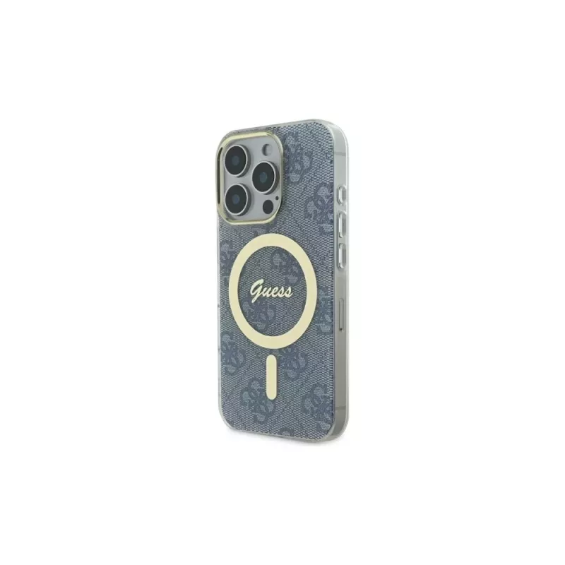 Guess GUHMP16LH4STB funda rígida para Apple iPhone 16 Pro 6,3 inch azul IML 4G MagSafe