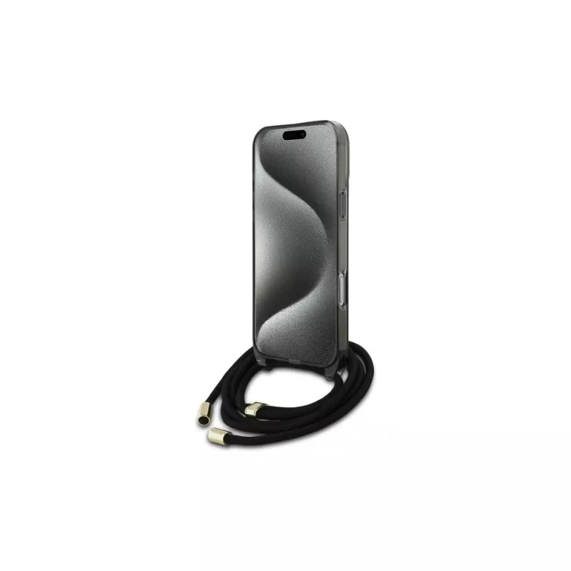 Guess funda rígida Crossbody Cord Script MagSafe para iPhone 16 Pro Max 6,9