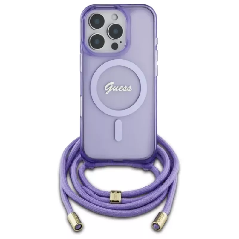 Guess GUHMP16LHCTSGNSU funda rígida para iPhone 16 Pro 6,3