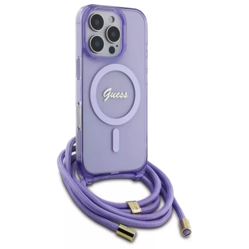 Guess GUHMP16LHCTSGNSU funda rígida para iPhone 16 Pro 6,3