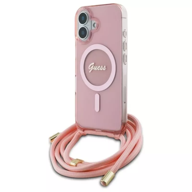 Guess GUHMP16SHCTSGNSP funda rígida para iPhone 16 6,1