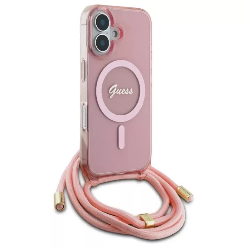 Guess GUHMP16SHCTSGNSP funda rígida para iPhone 16 6,1
