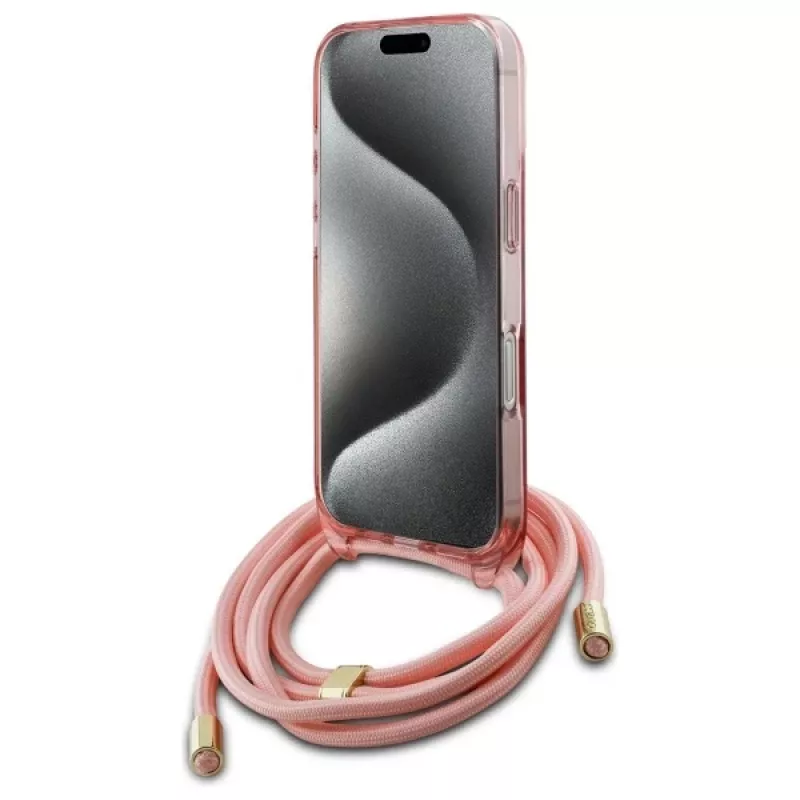 Guess GUHMP16SHCTSGNSP funda rígida para iPhone 16 6,1