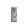 Guess GUHMP16LHFWFCK funda rígida IML Flowers Wreath MagSafe para iPhone 16 Pro negra