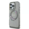 Guess GUHMP16XHFWFCK funda rígida IML Flowers Wreath MagSafe para iPhone 16 Pro Max 6.9 negra