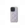 Guess GUHCP16SPSQSQSU funda rígida Quilted Metal Logo para Apple iPhone 16 6,1