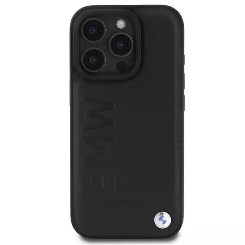 BMW funda rígida de piel Hot Stamp para iPhone 16 Pro 6,3