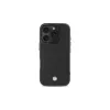 BMW funda rígida de piel Signature con compartimento para tarjetas para Apple iPhone 16 Pro Max 6,9 inch negra