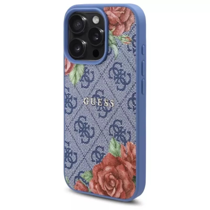 Guess GUHMP16XP4ROPEMCB Funda rígida para iPhone 16 Pro Max 6,9