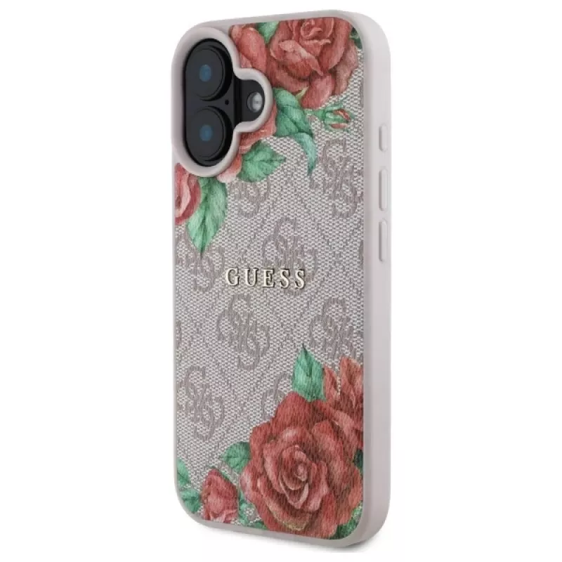 Guess GUHMP16SP4ROPEMCP Funda rígida para Apple iPhone 16 6,1