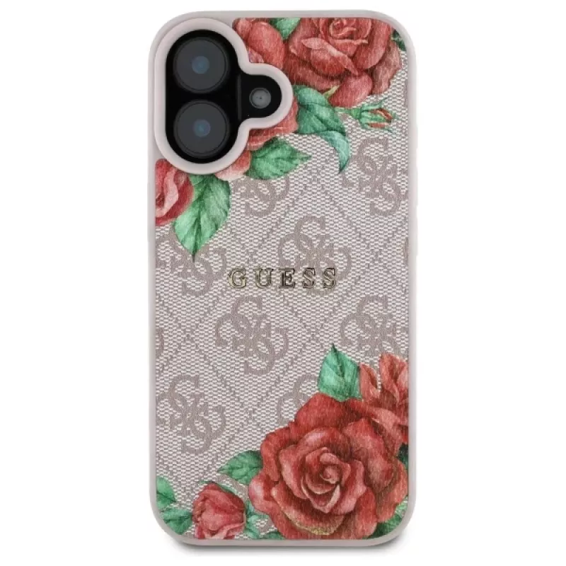Guess GUHMP16SP4ROPEMCP Funda rígida para Apple iPhone 16 6,1