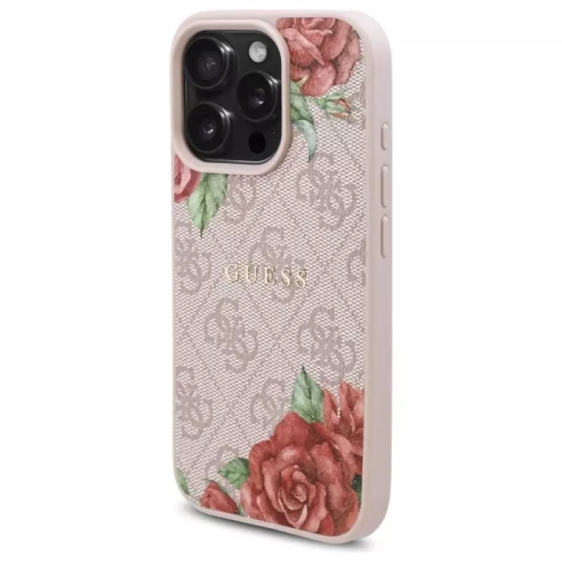Guess GUHMP16LP4ROPEMCP Funda rígida para iPhone 16 Pro 6,3