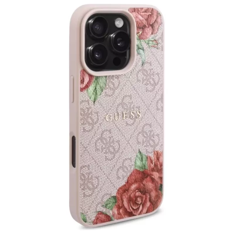 Guess GUHMP16XP4ROPEMCP Funda rígida para iPhone 16 Pro Max 6,9
