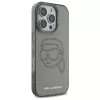 Karl Lagerfeld IML Rhinestones Karl Head Funda para iPhone 16 Pro Max (negro)