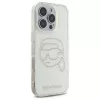 Karl Lagerfeld IML Rhinestones Karl Head Funda trasera para iPhone 16 Pro Max (transparente)