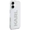 KARL LAGERFELD IML Rhinestones Logo Funda trasera para Apple iPhone 16 - transparente