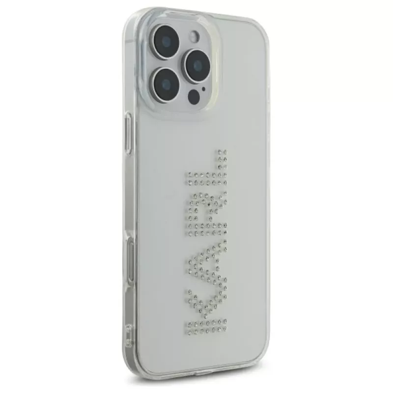 Karl Lagerfeld KLHCP16XHKLSTDCT Funda rígida para iPhone 16 Pro Max 6,9