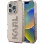 KARL LAGERFELD IML Rhinestones Logo Funda para iPhone 16 Pro rosa