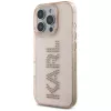 KARL LAGERFELD IML Rhinestones Logo Funda para iPhone 16 Pro Max rosa
