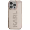 KARL LAGERFELD IML Rhinestones Logo Funda para iPhone 16 Pro Max rosa