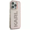 KARL LAGERFELD IML Rhinestones Logo Funda para iPhone 16 Pro Max rosa