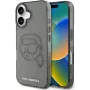 Karl Lagerfeld IML Rhinestones Karl Head Funda para iPhone 16 (negra)