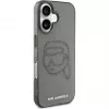 Karl Lagerfeld IML Rhinestones Karl Head Funda para iPhone 16 (negra)
