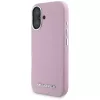 KARL LAGERFELD Saffiano Full Wrapped Elongated Metal Logo Funda MagSafe para Apple iPhone 16 - rosa