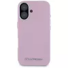 KARL LAGERFELD Saffiano Full Wrapped Elongated Metal Logo Funda MagSafe para Apple iPhone 16 - rosa