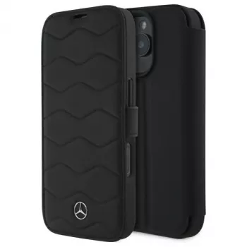 Mercedes-Benz MEBKP16X23RWRSK Funda tipo libro Leder Waves para iPhone 16 Pro Max 6,9