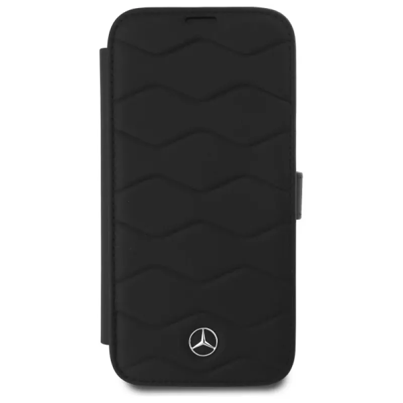 Mercedes-Benz MEBKP16X23RWRSK Funda tipo libro Leder Waves para iPhone 16 Pro Max 6,9