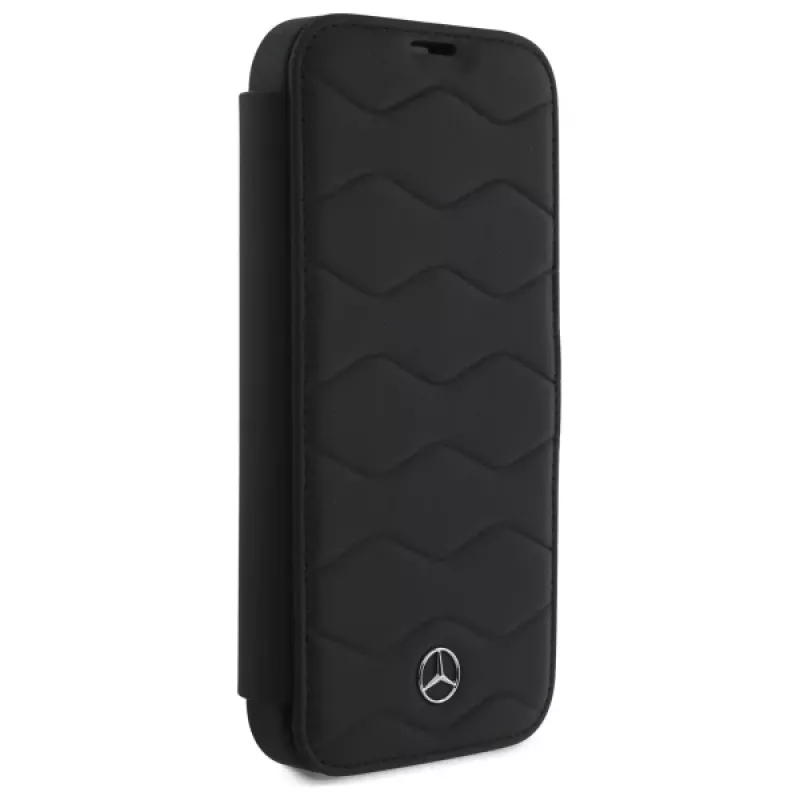 Mercedes-Benz MEBKP16X23RWRSK Funda tipo libro Leder Waves para iPhone 16 Pro Max 6,9