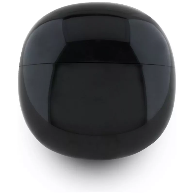 Guess Auriculares TWS Glossy Effect EggShape Printed Classic Logo negros