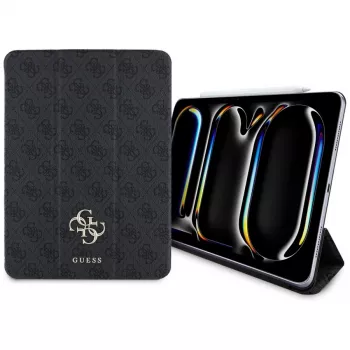 Guess GUFC11PM24PS4SGK Funda folio magnética 4G Big Logo para iPad Pro 11 M4 2024 / M5 2025 negra