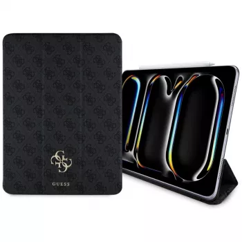 Guess GUFC13PM24PS4SGK Funda folio magnética 4G Big Logo para iPad Pro 13 M4 2024 / M5 2025 negra