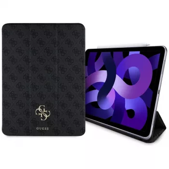 Guess GUFC13RM24PS4SGK Funda folio magnética 4G Big Logo para iPad Air 13 M2 2024 / M3 2025 / M4 2026 negra