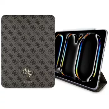 Guess GUFC13PM24PS4SGW Funda folio magnética 4G Big Logo para iPad Pro 13 M4 2024 / M5 2025 marrón
