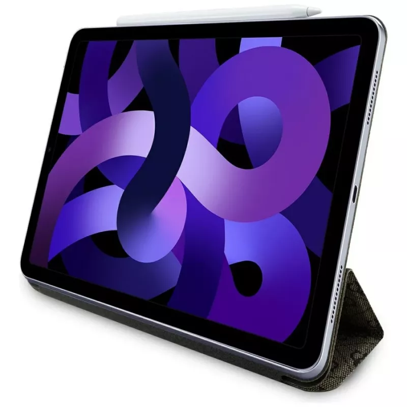 Guess GUFC13RM24PS4SGW Funda folio magnética 4G Big Logo para iPad Air 13 M2 2024 / M3 2025 / M4 2026 marrón