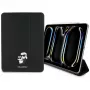 Karl Lagerfeld KLFC11PM24SAKCK Funda tipo libro magnética negra Saffiano Karl & Choupette para iPad Pro 11 M4 2024 / M5 2025