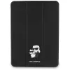 Karl Lagerfeld KLFC11PM24SAKCK Funda tipo libro magnética negra Saffiano Karl & Choupette para iPad Pro 11 M4 2024 / M5 2025