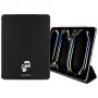 Karl Lagerfeld KLFC13PM24SAKCK funda tipo libro para iPad Pro 13 M4 2024 / M5 2025, negra, Saffiano, magnética, Karl & Choupette