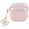 Guess GUA4LECG4P Funda para AirPods 4 rosa silicona 4G Charm