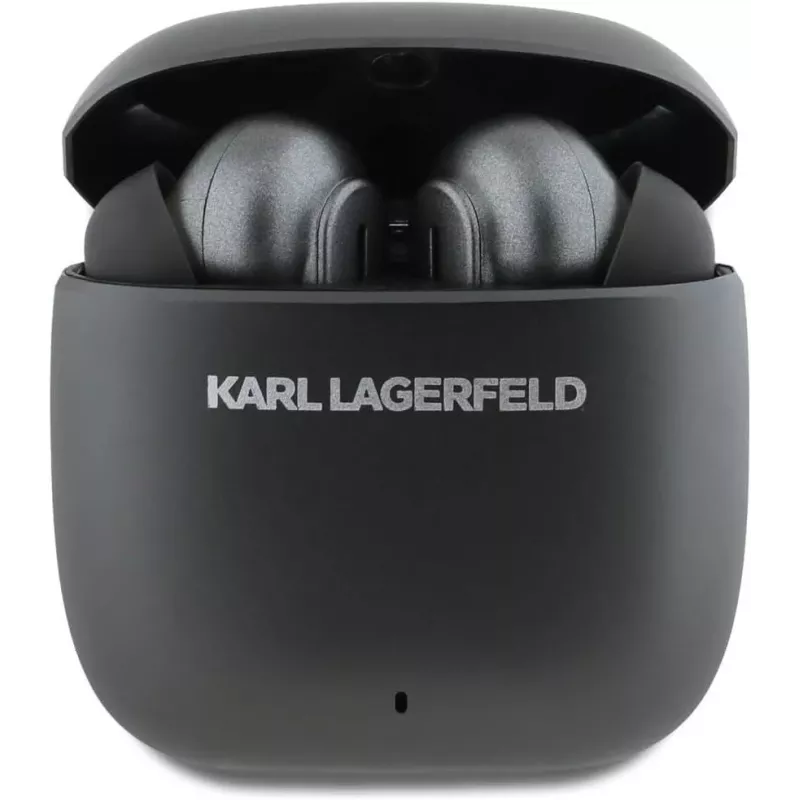 KARL LAGERFELD Auriculares TWS Metal Printed Logo con ANC/ENC - Negro