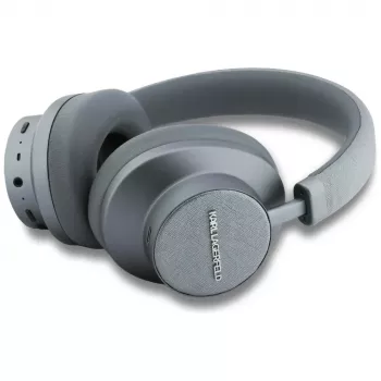 Karl Lagerfeld Auriculares over-ear Bluetooth ANC Saffiano Elongated Gris