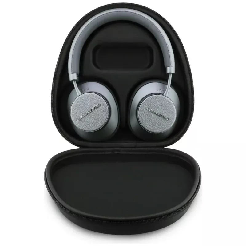 Karl Lagerfeld Auriculares over-ear Bluetooth ANC Saffiano Elongated Gris