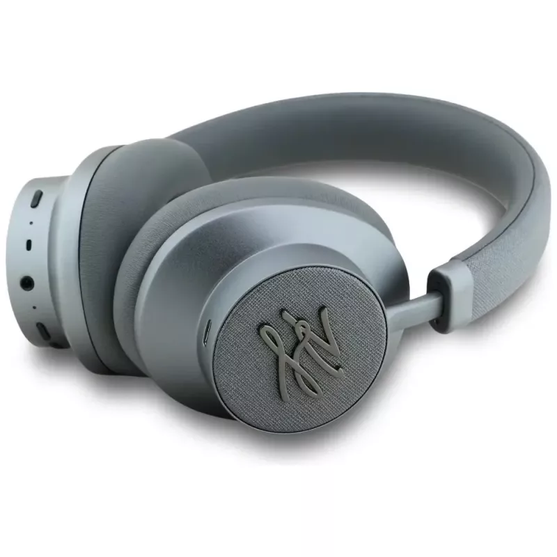 Karl Lagerfeld Auriculares over-ear Bluetooth ANC Grained Initials Gris