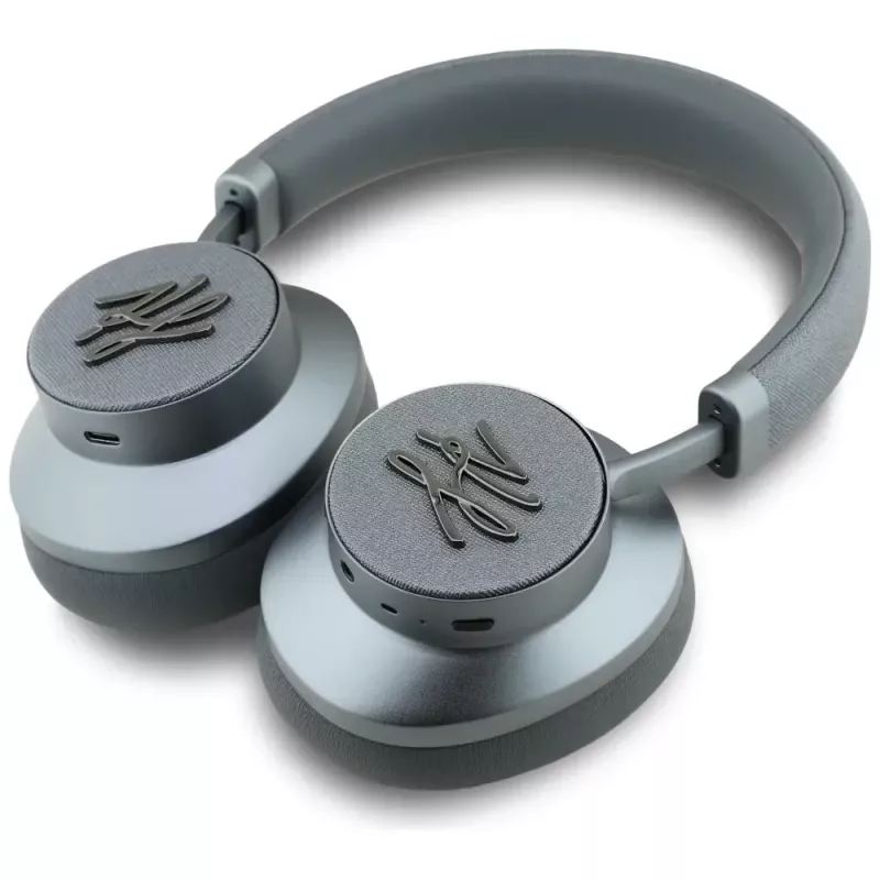 Karl Lagerfeld Auriculares over-ear Bluetooth ANC Grained Initials Gris