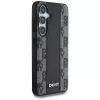 DKNY Funda MagSafe Leather Checkered Pattern para Samsung Galaxy S25, Negro